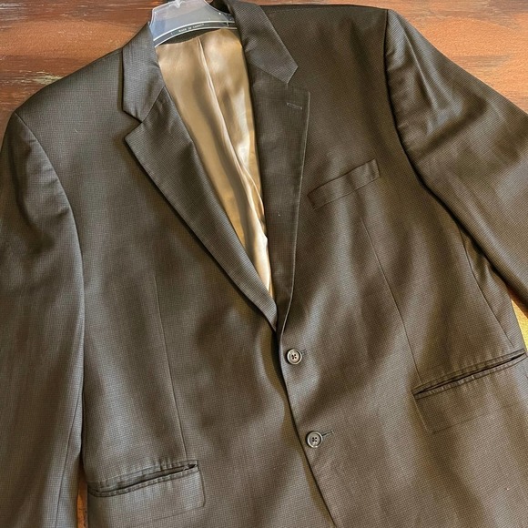 Ralph Lauren Men's Sport Jacket 02 Buttons Brown Plaid Size 48 Regular - Picture 2 of 9